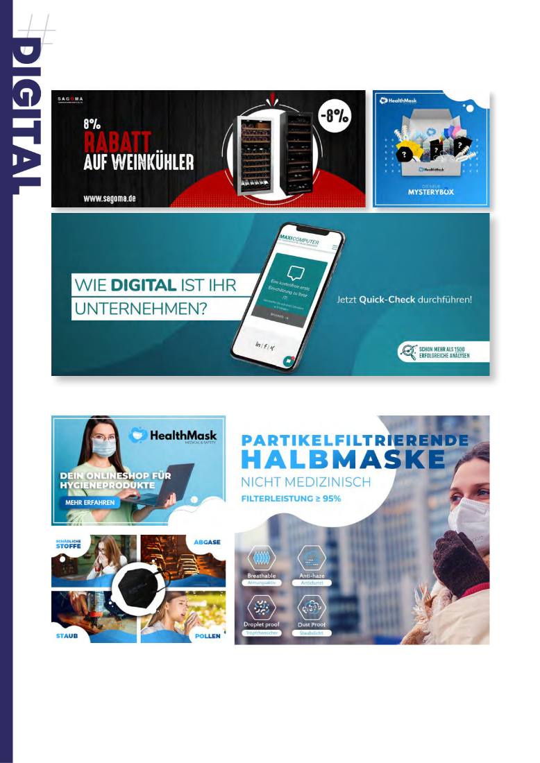 Digital-Werbemittel: Banner, Display-Werbung und Online-Shop-Visuals